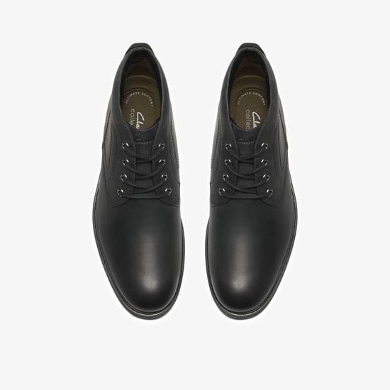 Emmet Chukka Black Leather Boots - Image 6