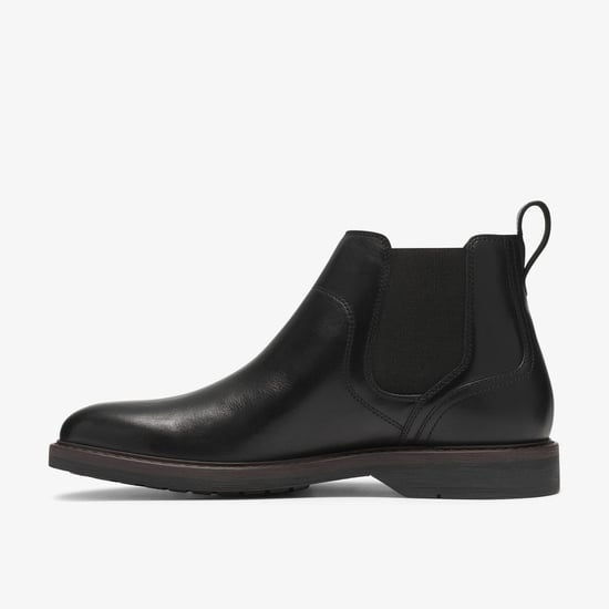 Pitney Top Black Leather Boots - Image 2