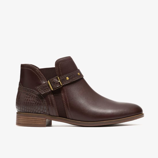 Trish Strap Dark Brown Multi Boots - Image 1