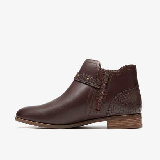 Trish Strap Dark Brown Multi Boots - Image 2