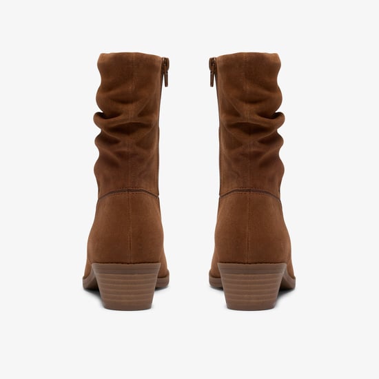 Danyelle Ruby Dark Tan Suede Boots - Image 5