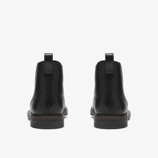 Pitney Top Black Leather Boots - Image 5