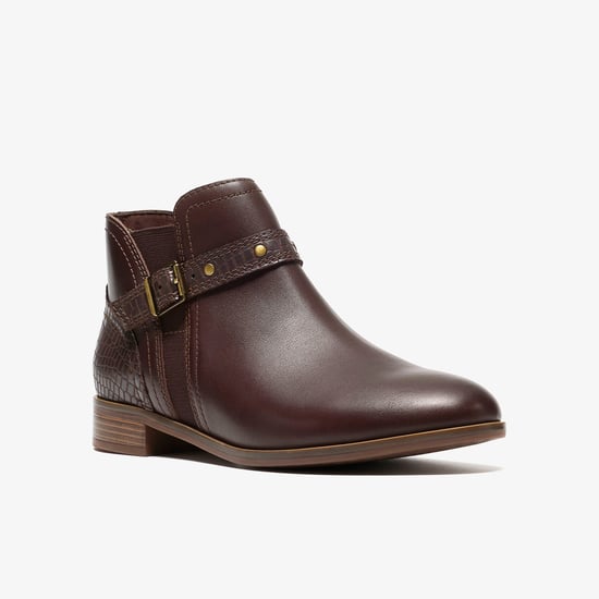 Trish Strap Dark Brown Multi Boots - Image 4