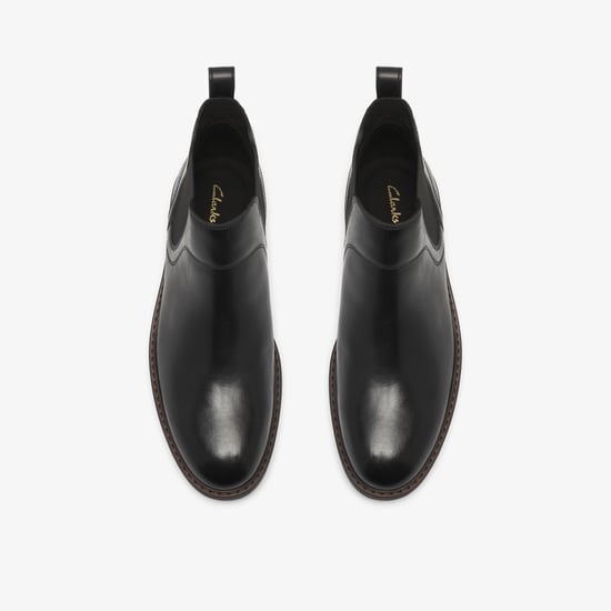 Pitney Top Black Leather Boots - Image 6
