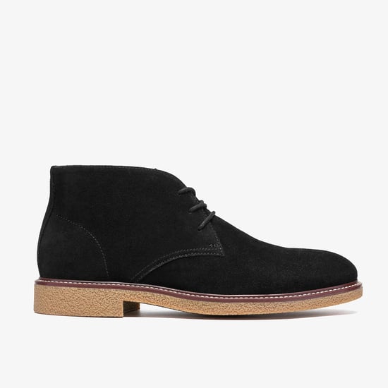 Chelwood Mid Black Sde Boots - Image 1