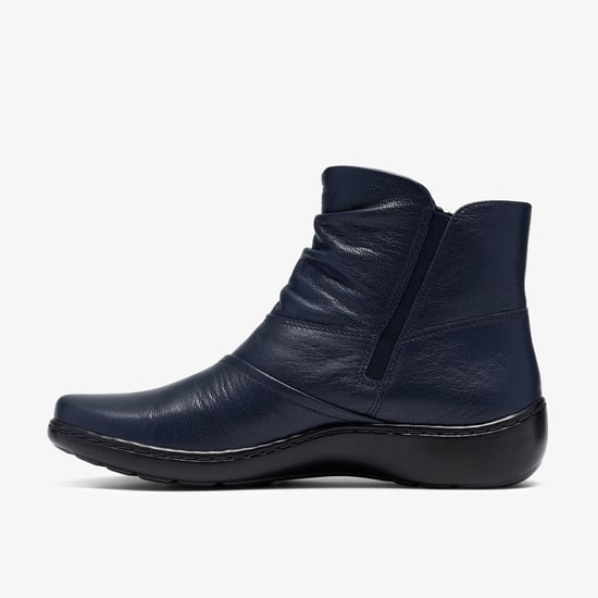 Cora Pace Navy Leather Boots - Image 2