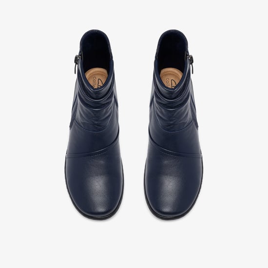 Cora Pace Navy Leather Boots - Image 6