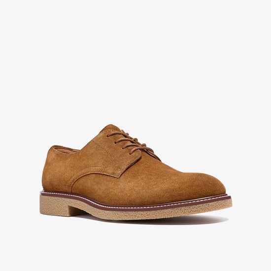 Chelwood Lace Cola Suede Shoes - Image 4