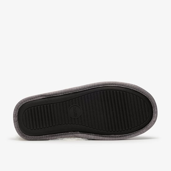Naxia Festive Grey Interest Slippers - Image 3