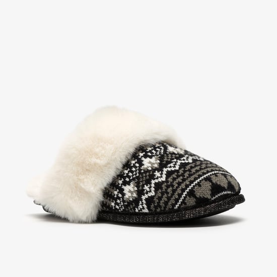 Naxia Festive Black Interest Slippers - Image 4