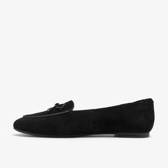 Leven Bow Black Sde Shoes - Image 2