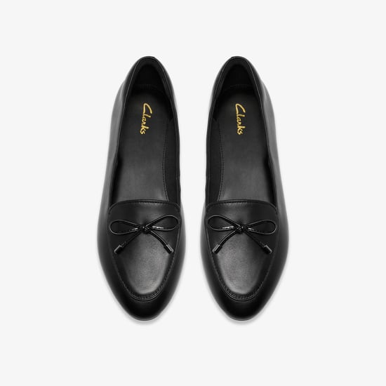 Leven Bow Black Leather Shoes - Image 6