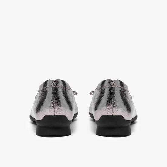 Jazmynn Bow Pewter Metallic Shoes - Image 5
