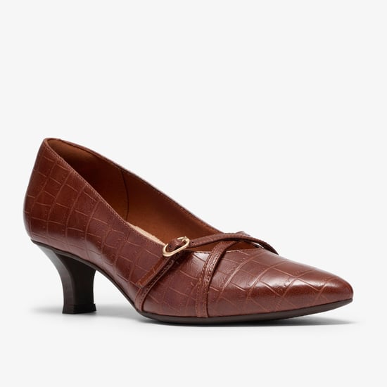 Kepley Star Dark Tan Croc Shoes - Image 4