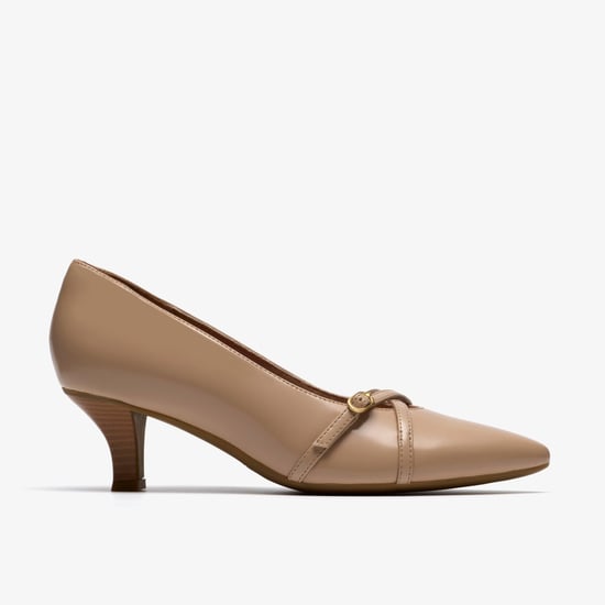 Kepley Star Beige Leather Shoes - Image 1