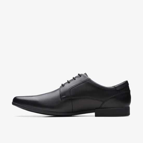 Sidton Lace Black Leather Shoes - Image 3