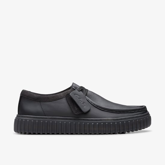Torhill Lo Black Leather Shoes - Image 1
