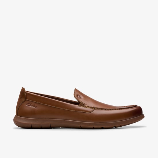 Flexway Step Tan Leather Shoes - Image 1