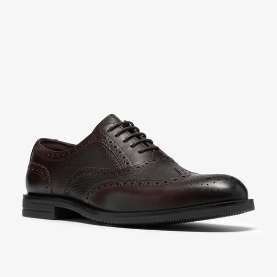 Bathford Tip Brown Leather Shoes - Image 4