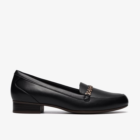 Juliet Mia Navy Leather Shoes - Image 1