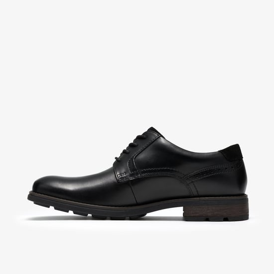 Emmet Lace Black Leather Shoes - Image 2