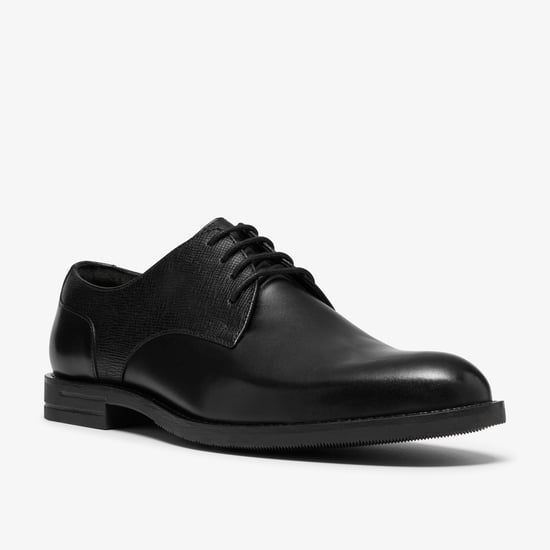 Bathford Lace Black Leather Shoes - Image 4
