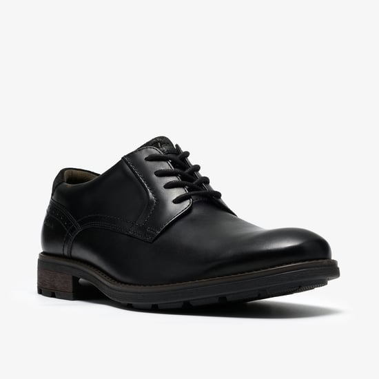 Emmet Lace Black Leather Shoes - Image 4