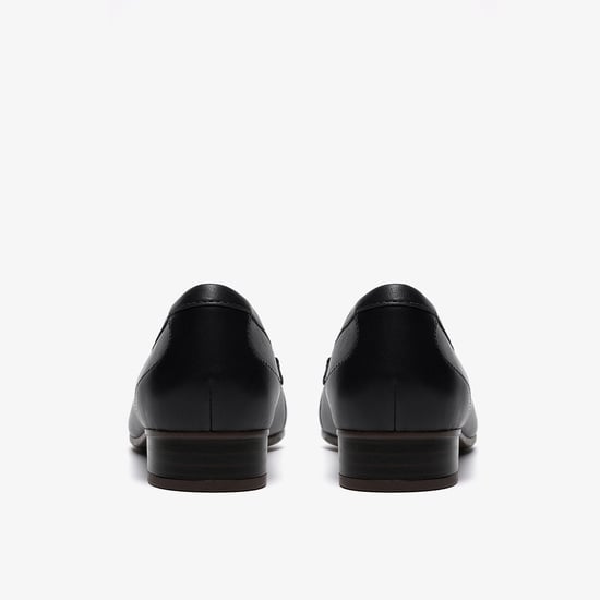 Juliet Mia Navy Leather Shoes - Image 5