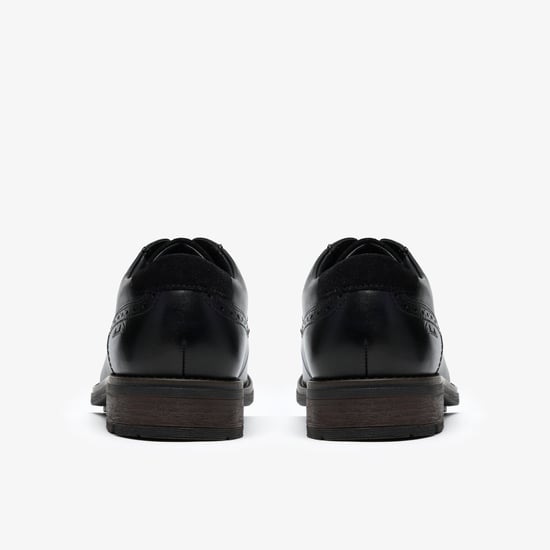 Emmet Lace Black Leather Shoes - Image 5