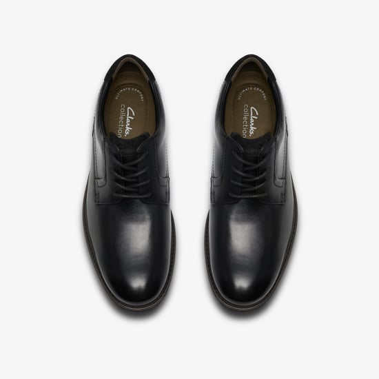 Emmet Lace Black Leather Shoes - Image 6