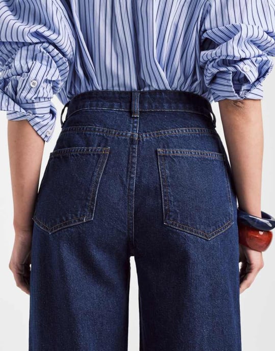 ASOS DESIGN slim barrel jeans i indigo - Image 4