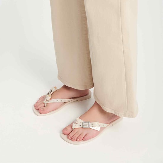 Harmonic Squared Thong In Beige - Image 3