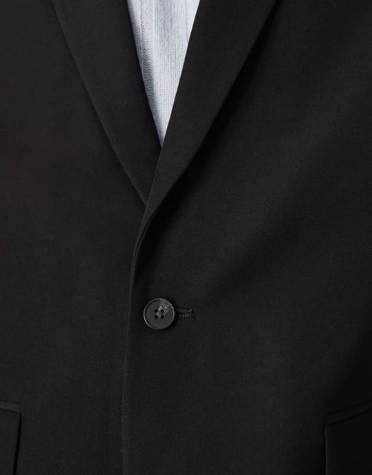 ASOS DESIGN slouchy boxy suit jacket in black twill - Image 3