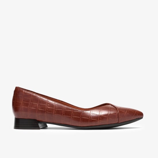 Natalyn Wish Dark Tan Croc Shoes - Image 1