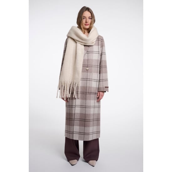 Rino & Pelle sccarf with fringes gella.7002612 999022 birch - Image 2