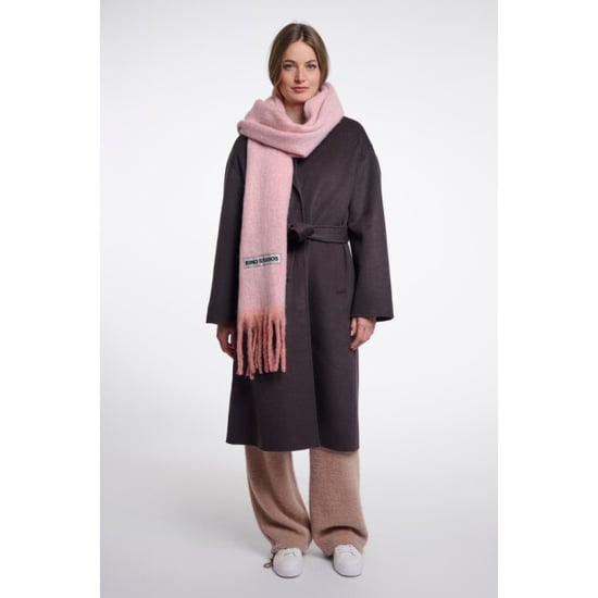 Rino & Pelle scarf with fringes laurette.7002612 10505 soft pink - Image 2