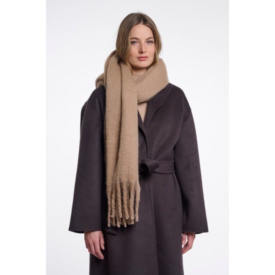 Rino & Pelle sccarf with fringes gella.7002612 10868 toffee - Image 1