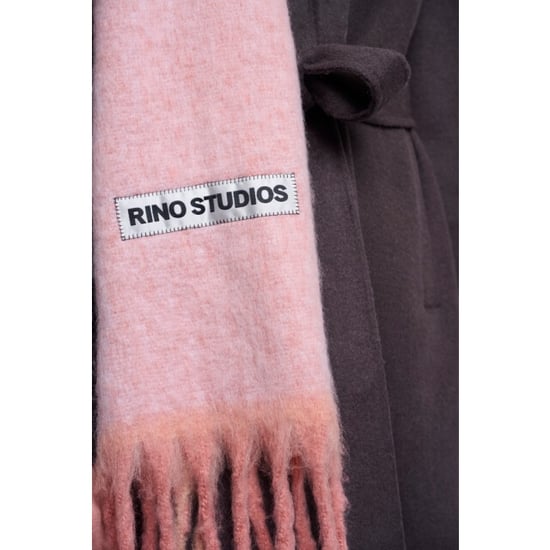 Rino & Pelle scarf with fringes laurette.7002612 10505 soft pink - Image 4