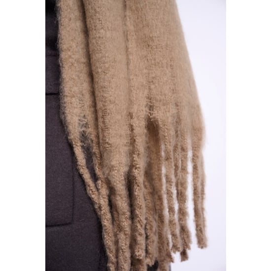 Rino & Pelle sccarf with fringes gella.7002612 10868 toffee - Image 2