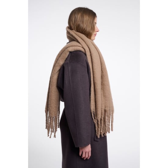 Rino & Pelle sccarf with fringes gella.7002612 10868 toffee - Image 3