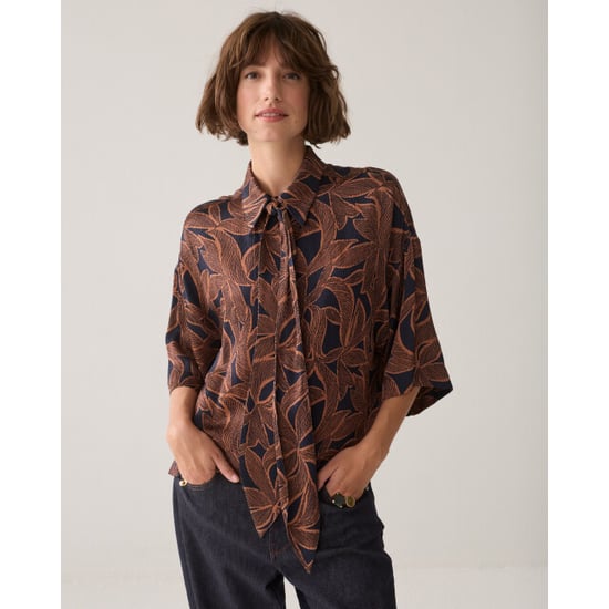 Summum top abstract flowers 2s3559-12505 495 midnight blue - Image 4