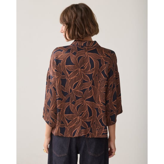 Summum top abstract flowers 2s3559-12505 495 midnight blue - Image 5