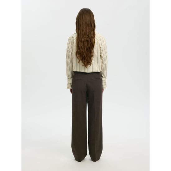 Selected Femme slwrita mw wide pant mel noos 16094206 delicioso - Image 4