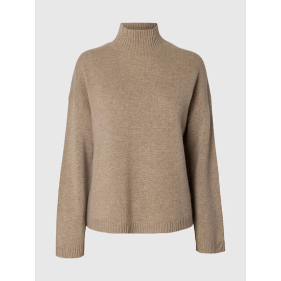 Selected Femme slwcille cashmere blend high neck n 16094759 irish cream - Image 1