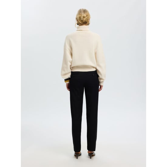 Selected Femme slwellie ls knit roll neck 16101825 egret - Image 4