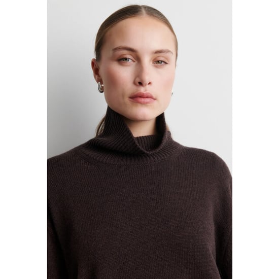 Second Female apha knit t-neck 61110 6146 dark brown - Image 4
