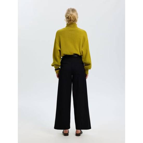 Selected Femme slwellie ls knit roll neck 16101825 avocado oil - Image 4