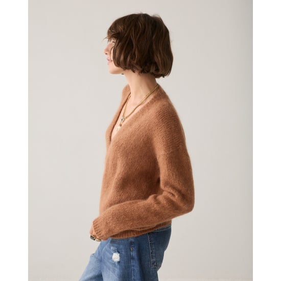 Summum wrap cardigan mohair wool blend knit 7s8039-70100 739 cinnamon - Image 4