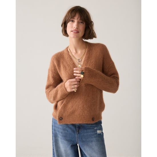 Summum wrap cardigan mohair wool blend knit 7s8039-70100 739 cinnamon - Image 5