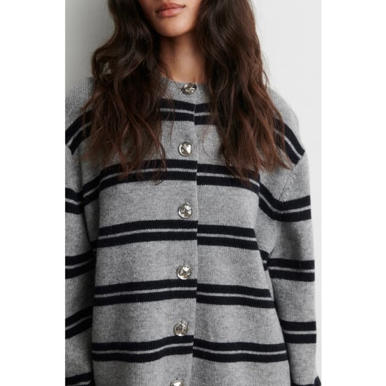 Second Female alphaline ls knit cardigan 61073 7045 mid grey - Image 3